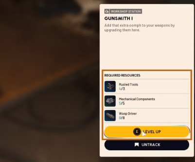 gunsmith level up